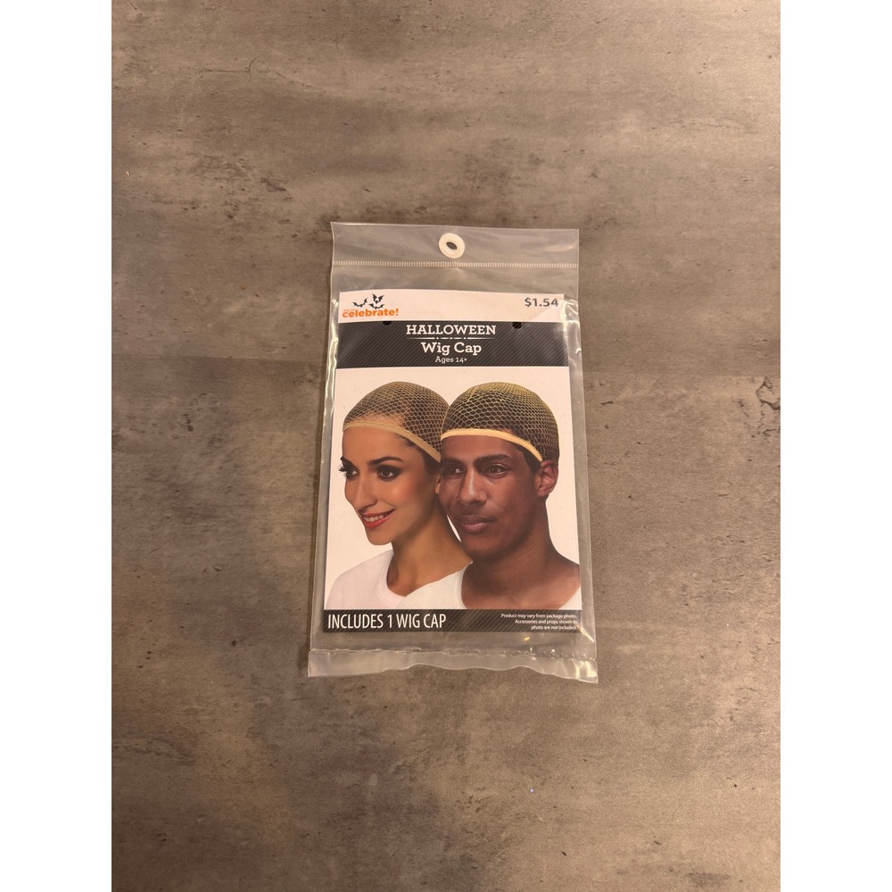 Spirit Halloween Way to Celebrate Wig Cap Unisex One Size Beige Mesh NEW